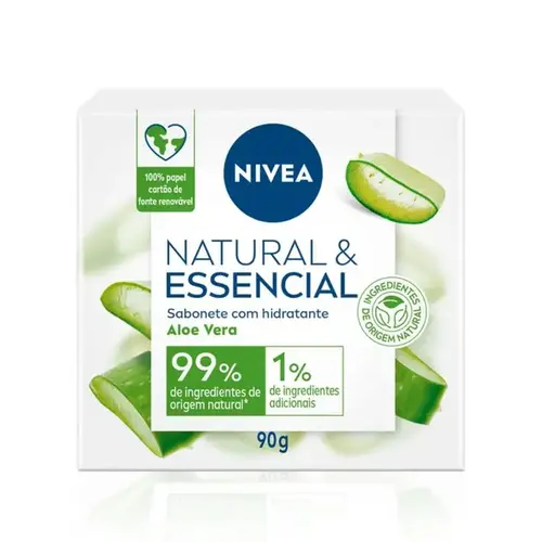 Sabonete em Barra Nivea Natural e Essencial Aloe e Vera 90g