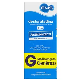 Desloratadina 5mg 10 Comprimidos - EMS - Genérico