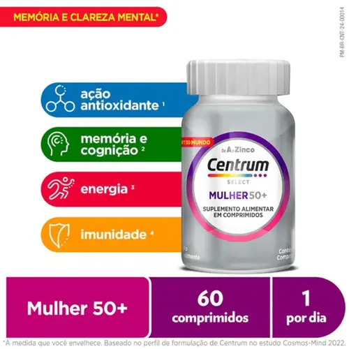 Centrum Select Mulher 50+ 60 Comprimidos