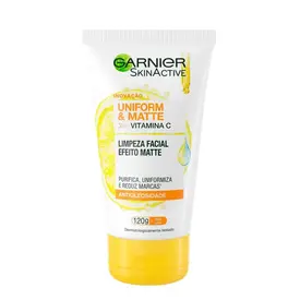 Sabonete Líquido Facial Garnier Uniform & Matte Vitamina C Efeito Matte 120g