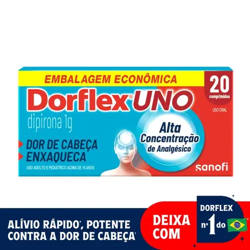 Dorflex Uno Enxaqueca 1g - 20 Comprimidos