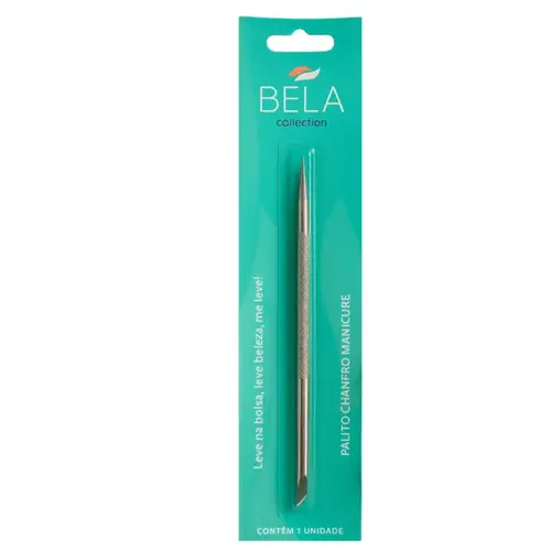 Palito para Unha Inox Chanfro Bela Collection - 1 Unidade