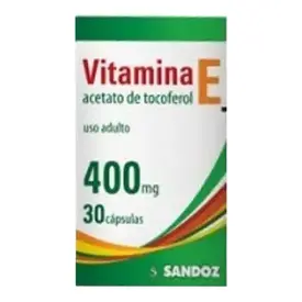Vitamina E 400mg Sandoz 30 Comprimidos