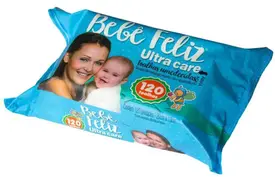 Toalha Umedecida Bebê Feliz 120 Folhas Hidratação