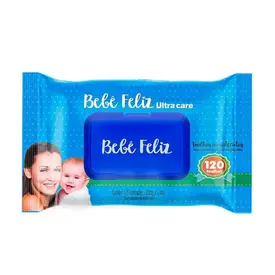Toalha Umedecida Bebê Feliz 120 Folhas Hidratação