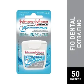 Fio Dental Johnson's Reach Extra Fino 50 Metros