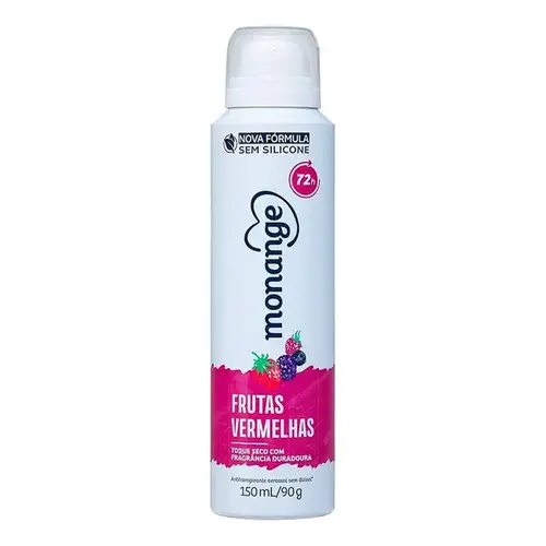 Desodorante Monange Frutas Vermelhas Aerosol Feminino 150ml