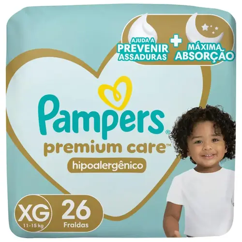 Fralda Pampers Premium Care XG 26 Unidades