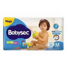 Fralda BabySec Galinha Pintadinha Ultra Sec Mega M 38 Unidades