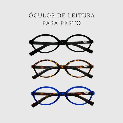 Óculos de Leitura Fashion Grau 2.5 - Cores Variadas - 1 Unidades