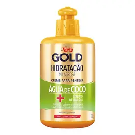 Creme de Pentear Niely Gold Hidratação Água de Coco + Extrato de Babosa 280ml
