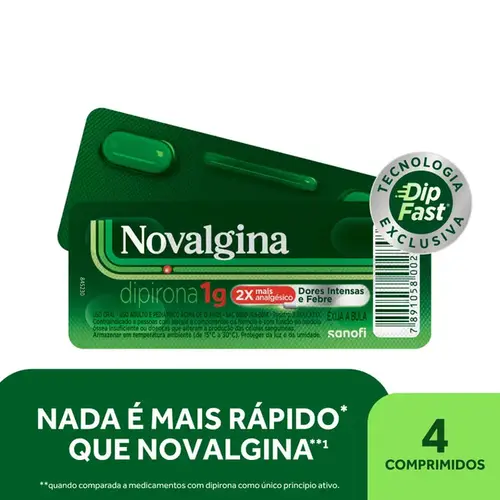 Novalgina 1g - 4 Comprimidos