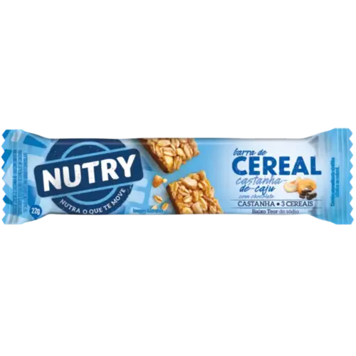 Barra de Cereal Nutry Castanha de Caju e Chocolate 22g