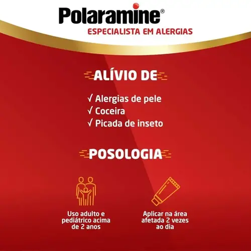 Polaramine 10mg/g - Creme com 30g
