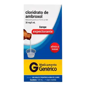 Cloridrato de Ambroxol 6mg/ml Xarope com 120ml - Cimed - Genérico