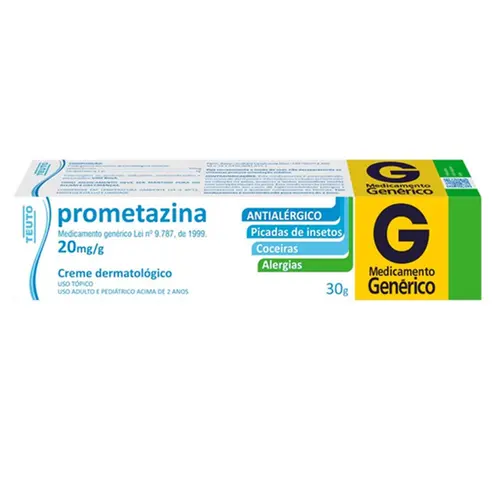 Prometazina 20mg/g - Creme 30g - Teuto - Genérico - (Fenergan)