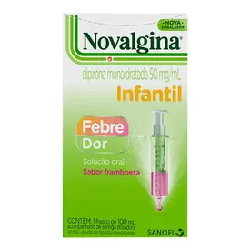 Novalgina Infantil 50mg/ml - Xarope 100ml + Seringa Dosadora