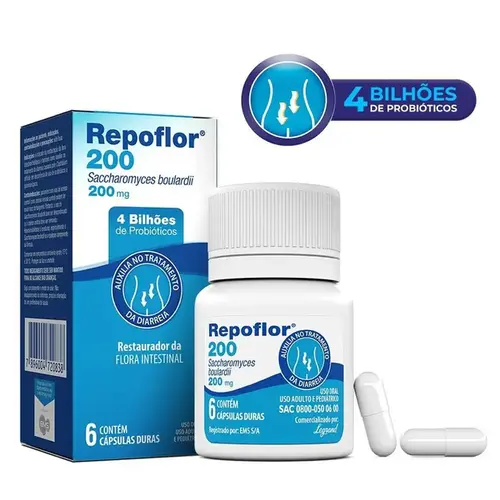 Repoflor 200mg 6 Cápsulas