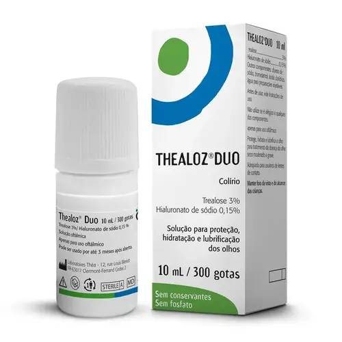 Thealoz Duo 3% 10ml - Solução Oftálmica