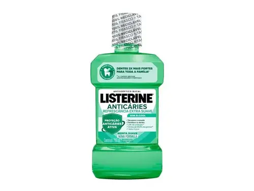 Enxaguante Bucal Listerine Anticáries Menta Zero Álcool 250ml