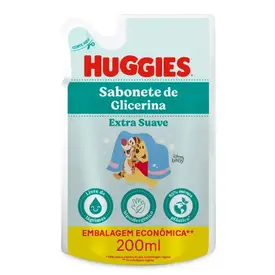 Refil Sabonete Líquido Infantil Huggies Extra Suave 200ml
