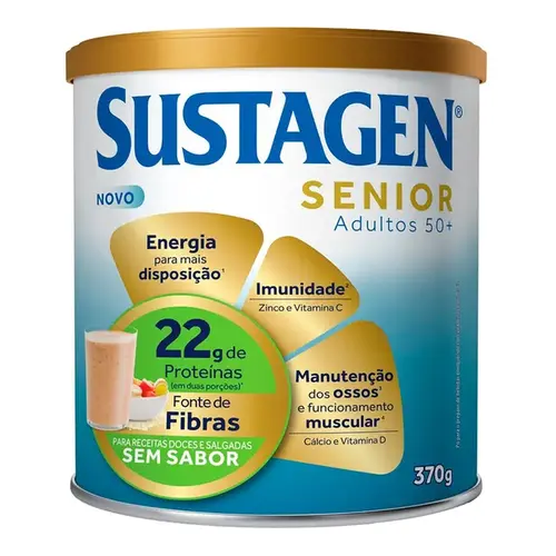 Complemento Alimentar Sustagen Senior Adultos 50+ Sem Sabor 370g