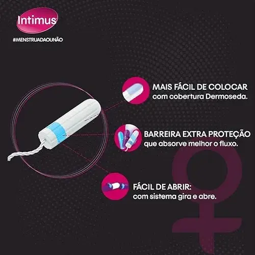 Absorvente Interno Intimus Médio 16 Unidades