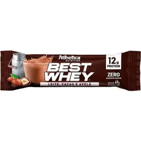 Barra de Proteína Atlhetica Nutrition Best Whey Bar Leite Cacau e Avelã 49g