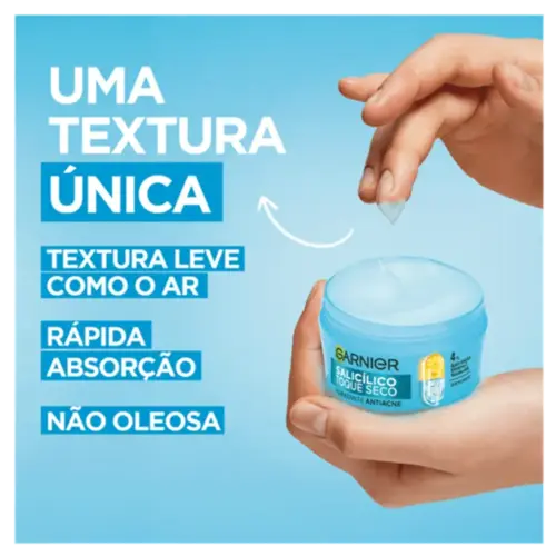 Hidratante em Gel Facial Garnier Salicílico Toque Seco Antiacne 85g