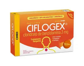 Pastilha Ciflogex 3mg - Sabor Laranja - 12 Pastilhas