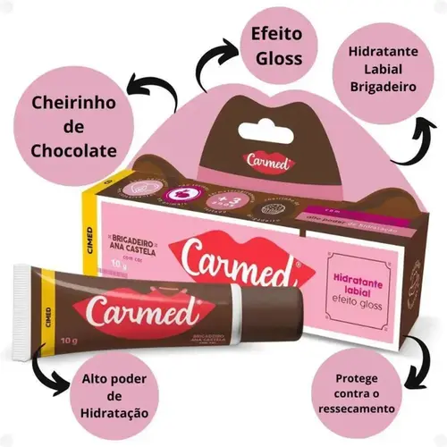 Protetor Labial Carmed Ana Castela Brigadeiro com Cor 10g