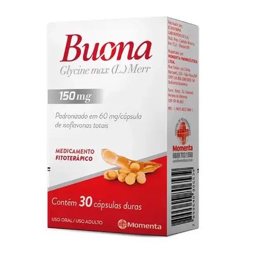 Buona Glycine Max L Merrill 150mg 30 Cápsulas