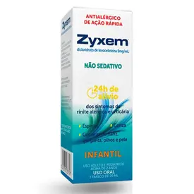 Zyxem - Dicloridrato de Levocetirizina 5mg/ml - Gotas 20ml