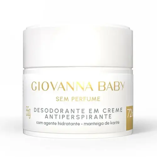 Desodorante Em Creme Antitranspirante Giovanna Baby Sem Perfume 55g