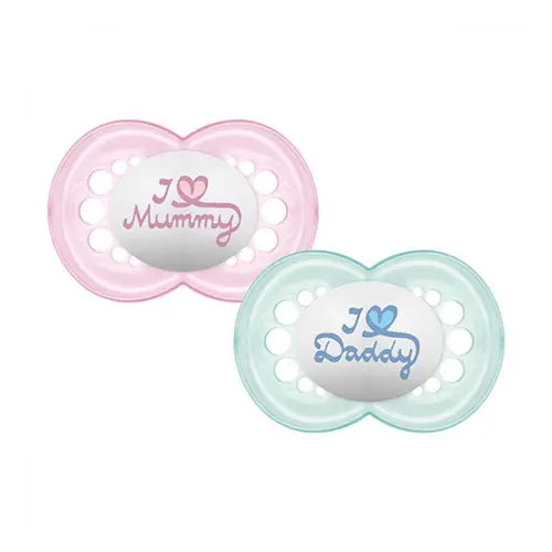 Chupeta MAM Mom & Dad Bico Simétrico Nº2 +6 Meses - 2 Unidade