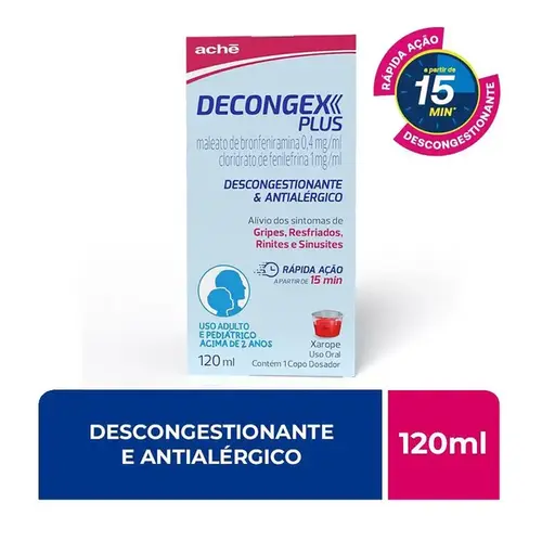 Decongex Plus - Xarope com 120ml