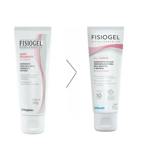 Creme Hidratante Corporal Fisiogel Ação Calmante A.I 50g