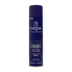 Spray Fixador de Cabelo Karina Controle e Volume Fixação Extra Forte 400ml