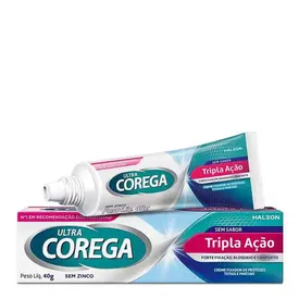 Creme Fixador de Dentadura Corega Ultra Sem Sabor 40g