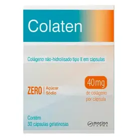 Colágeno Tipo 2 40mg - Colaten 30 Cápsulas - Marjan Farma