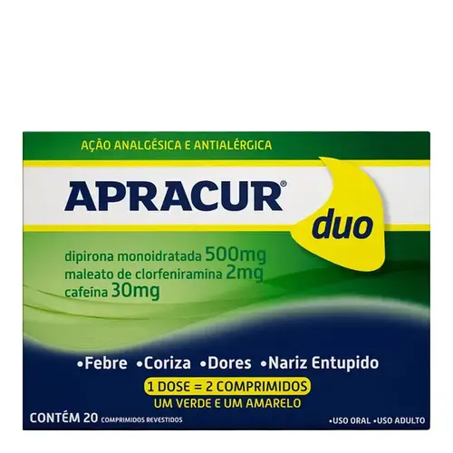 Apracur Duo 20 Comprimidos