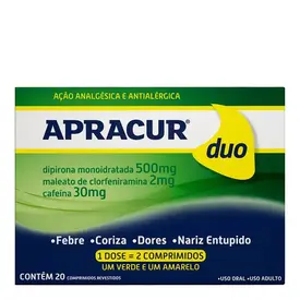 Apracur Duo 20 Comprimidos