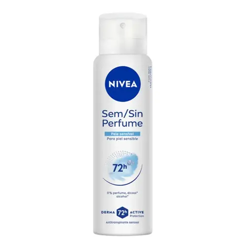 Desodorante Nivea sem Perfume Pele Sensível Aerosol Unissex 150ml