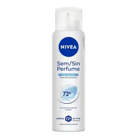 Desodorante Nivea sem Perfume Pele Sensível Aerosol Unissex 150ml