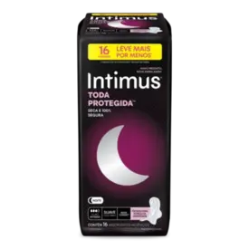 Absorvente Intimus Noturno Suave com Abas 16 Unidades