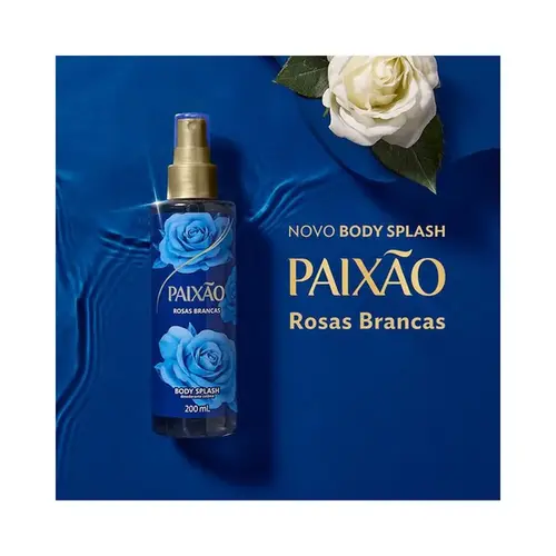 Body Splash Perfumado Paixão Rosas Brancas 200ml