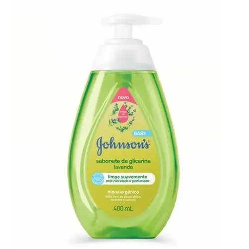Sabonete Líquido Johnson's Baby Glicerina Lavanda 400ml