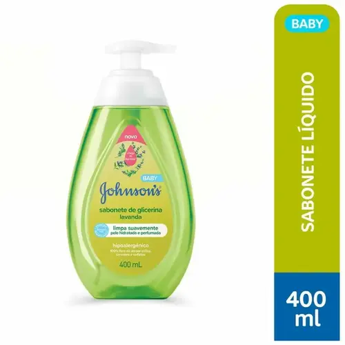 Sabonete Líquido Johnson's Baby Glicerina Lavanda 400ml