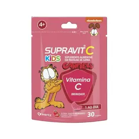 Supravit C Kids Garfield Sabor Morango 30 Gomas Mastigáveis