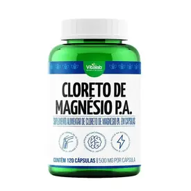 Cloreto de Magnésio P.A. Vitalab 500mg 120 Cápsulas